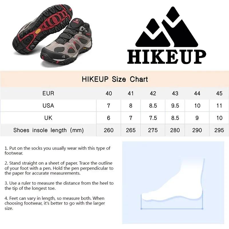 Chaussures de randonnée HIKEUP respirantes homme - Résistantes aux éclaboussures pour trekking