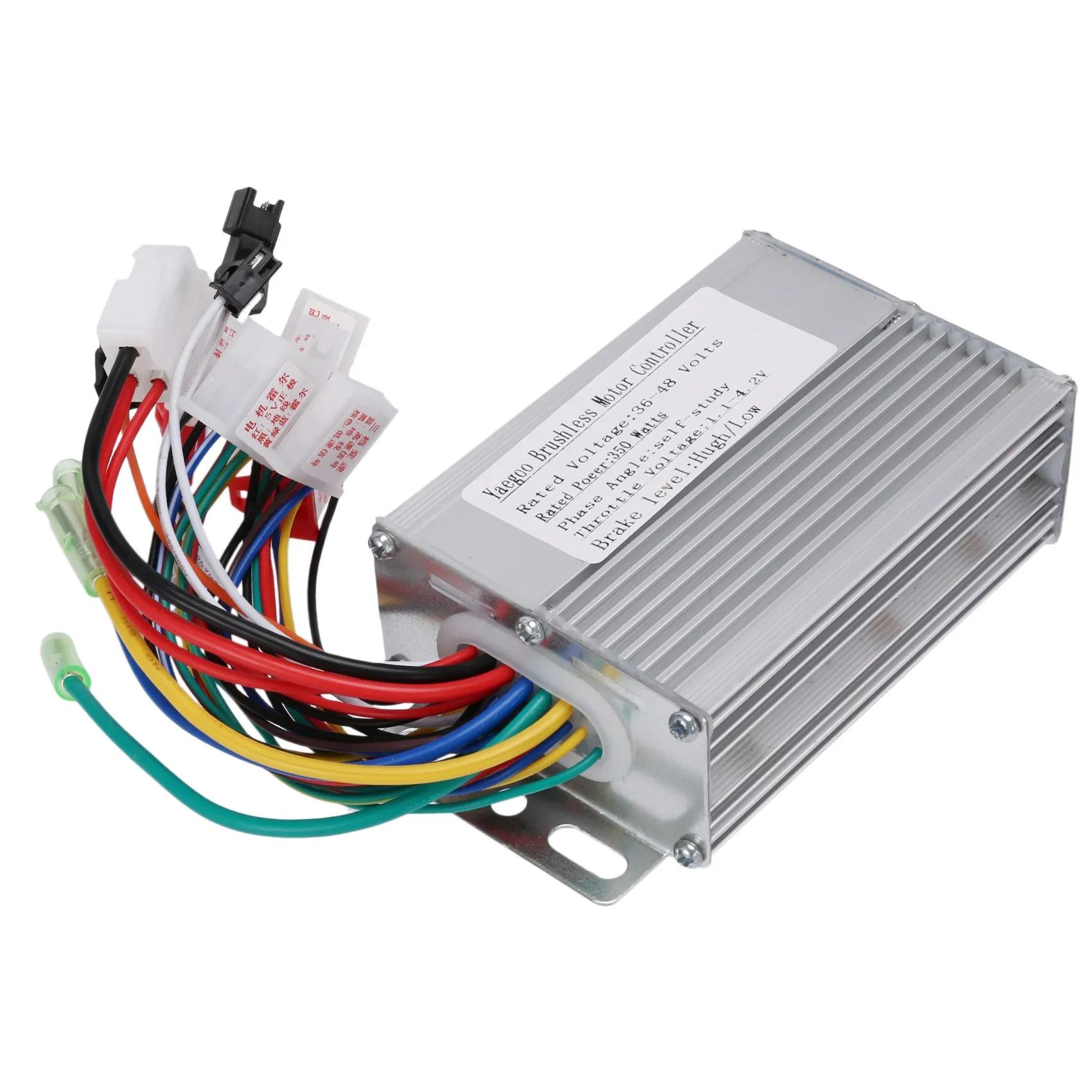 Contrôleur de moteur CC sans balais pour vélo électrique, accessoires de scooter électrique, 36V, 48V, 350W