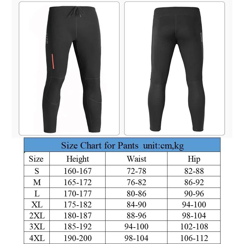 Pantalon plongée hommes 1.5mm néoprène surf pêche long sangle réglable garde au chaud