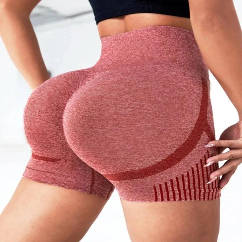 Shorts de yoga pour femmes, sous-vêtements de yoga, sans couture, haute élasticité, taille haute, séchage rapide, décontractés, sportifs