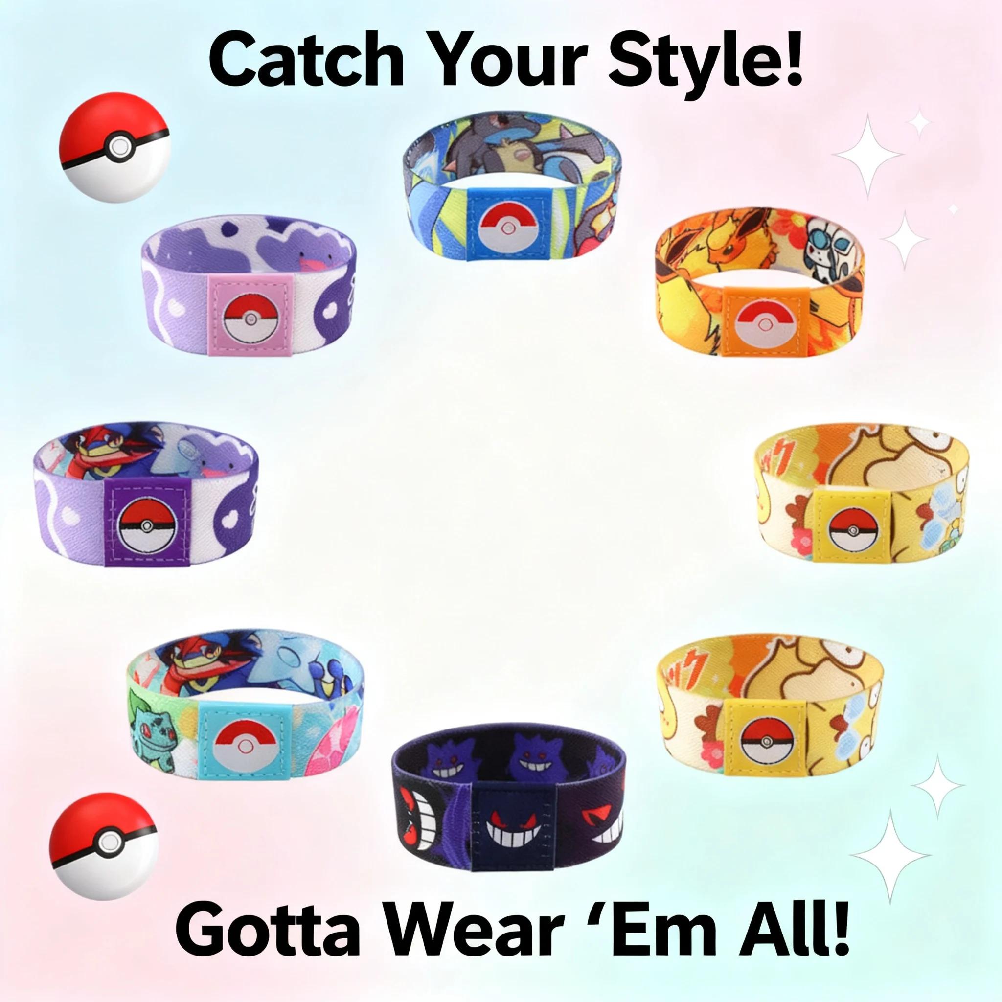 Bracelet élastique de sport, support de poignet en polyester, étiquette tissée par sublimation, bracelet élastique de dessin animé, vente chaude