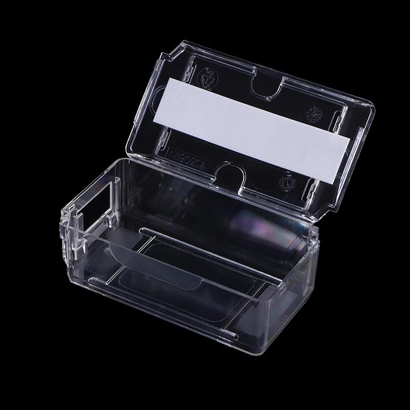 Boîte de rangement de bijoux universelle, boîte de montre pour hommes, boîte de montre Vintage transparente à grille unique, coffrets cadeaux de noël
