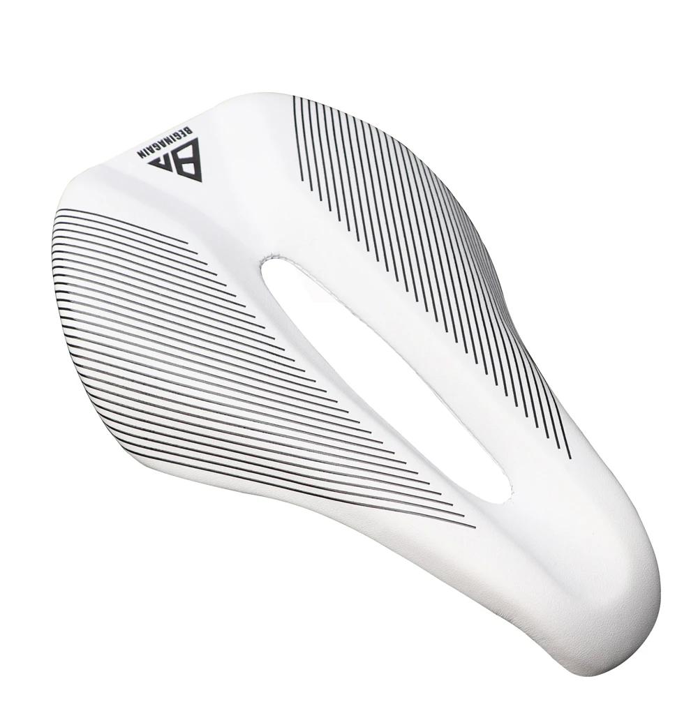 Selle de vélo pour femmes, large selle de vélo de route creuse et respirante pour le cyclisme, siège de course, coussin de sport de montagne