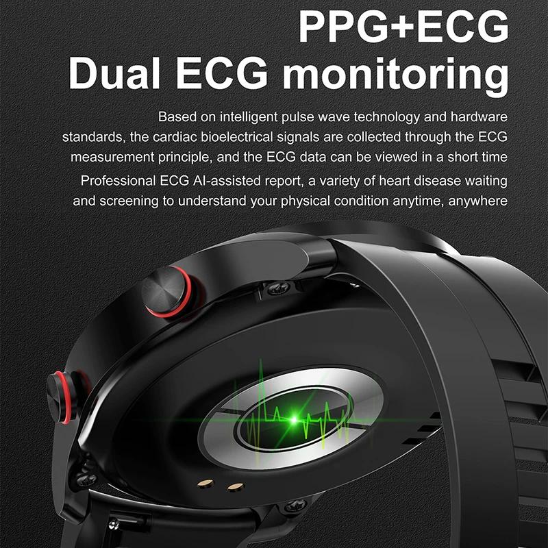 Montre connectée sport homme femme, écran HD, ECG+PPG, appel Bluetooth, suivi GPS, moniteur de fréquence cardiaque, étanche IP68, nouvelle montre connectée 2026