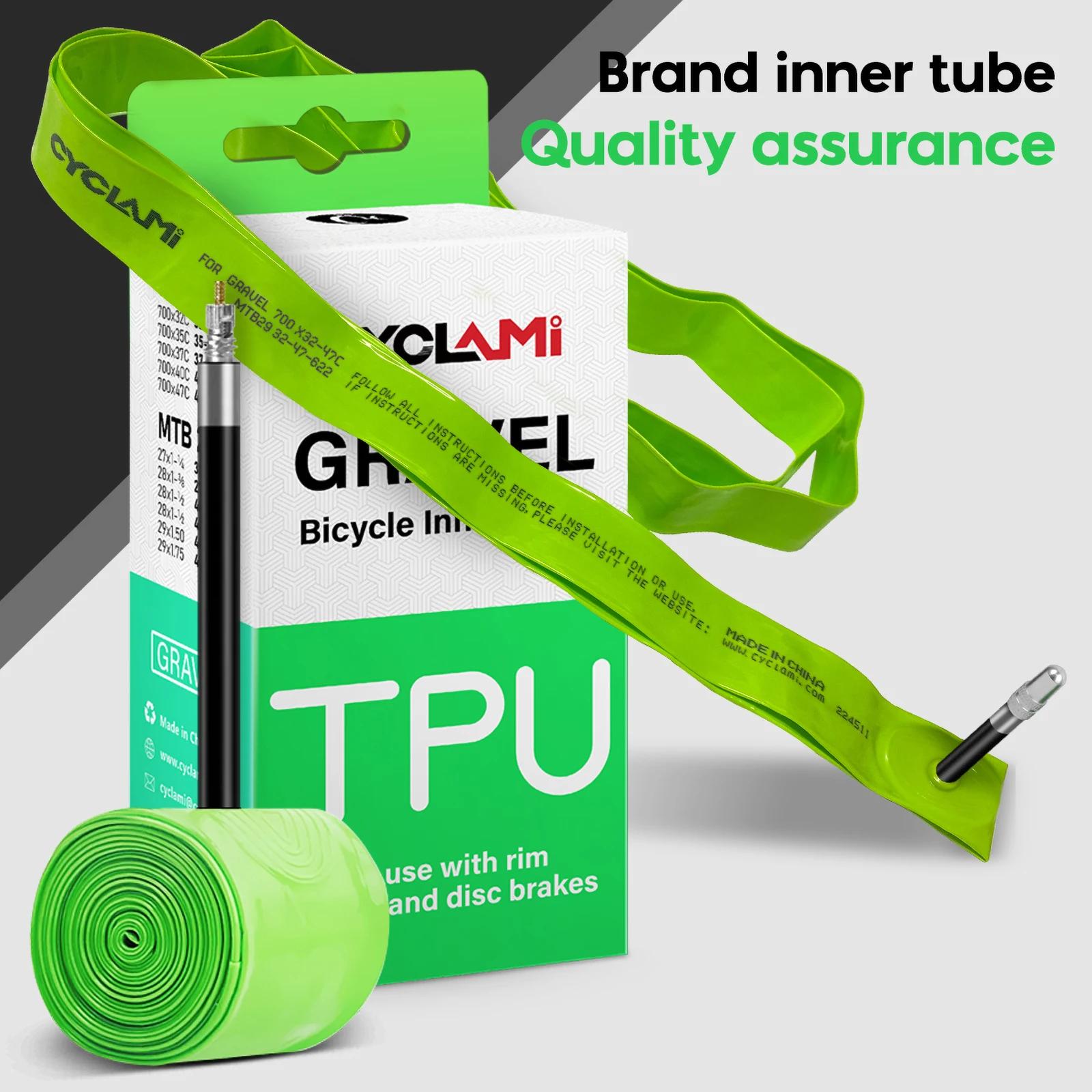CYCLAMI ultraléger route vtt 29 vélo TPU chambre à air pneu français Valve FV 45mm pour gravier 700C 32C 35C 37C 40C 47C Super léger