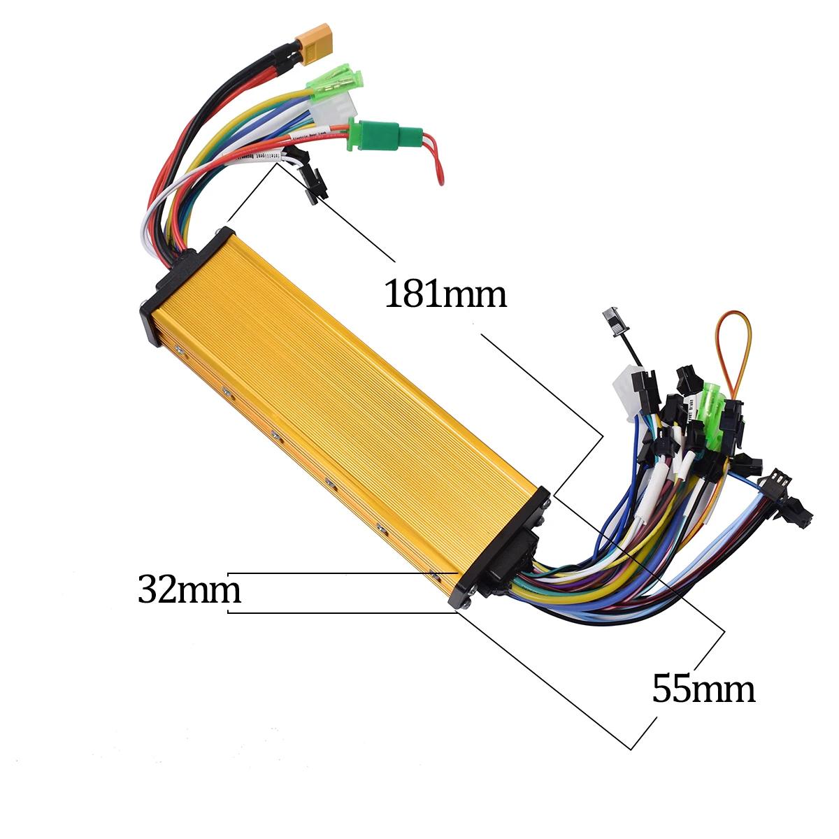 Contrôleur BLDC JRAHK 36V-60V pour vélo électrique - Onde sinusoïdale double entraînement 350W-2000W