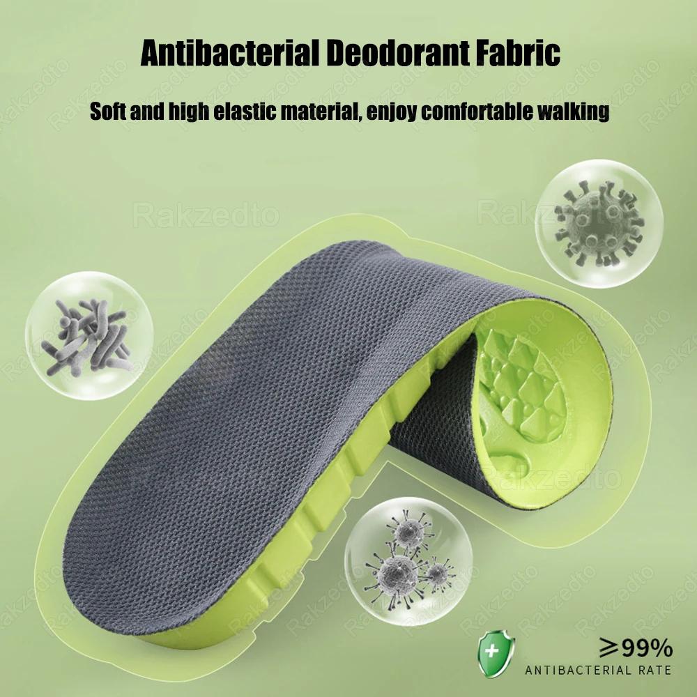 Semelles intérieures de sport élastiques en Latex pour chaussures de basket-ball, semelles de course respirantes et absorbant les chocs pour la fasciite plantaire, Support de voûte plantaire