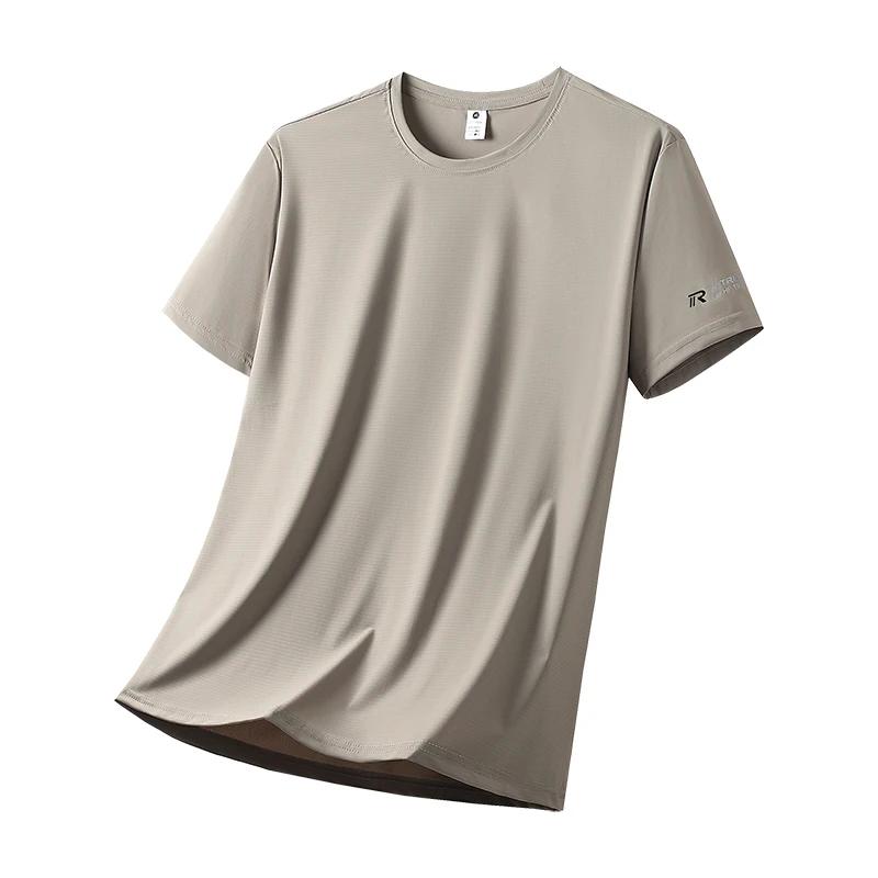 Ice inj-T-shirt de sport décontracté à haute élasticité pour hommes