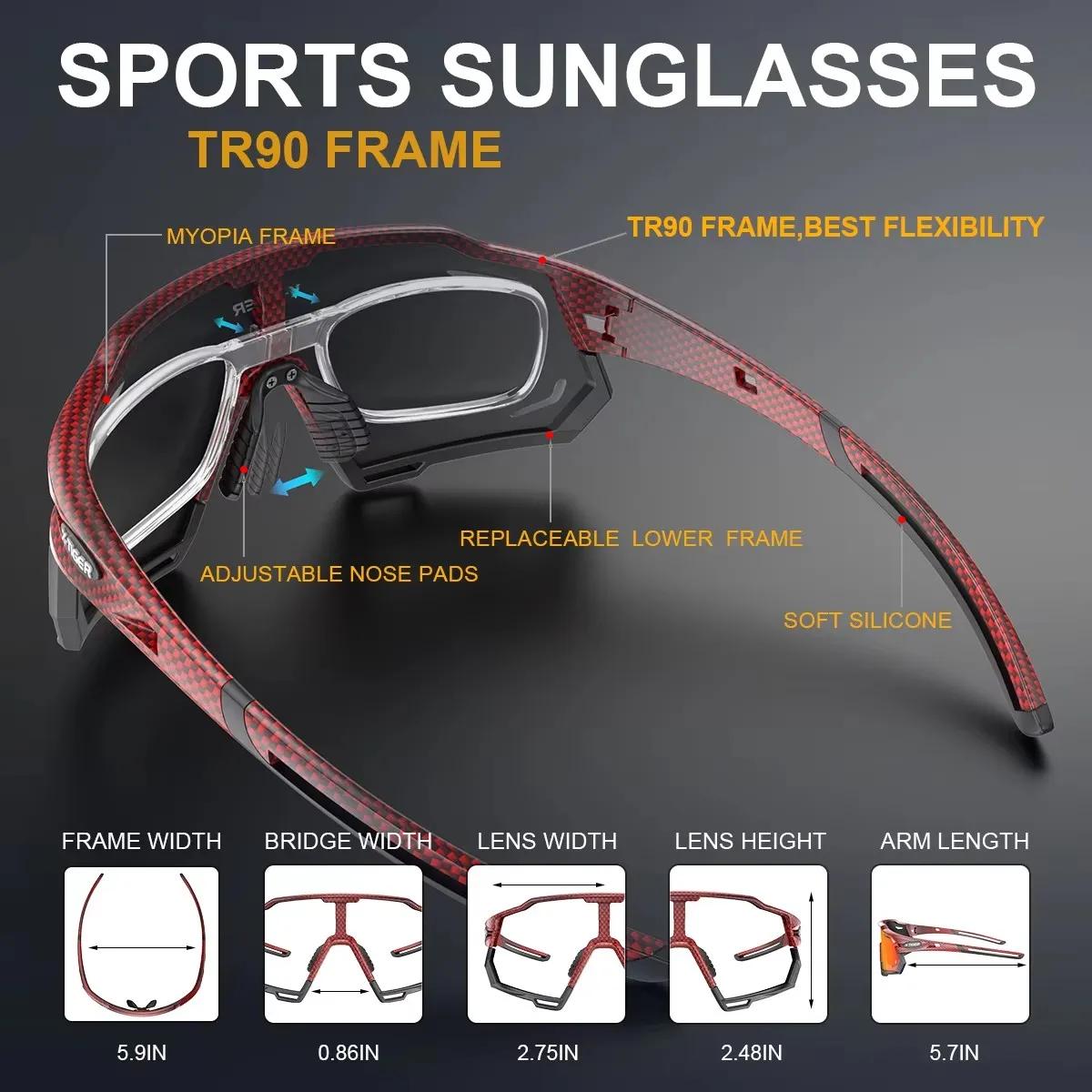 Lunettes de soleil polarisées photochromiques pour hommes