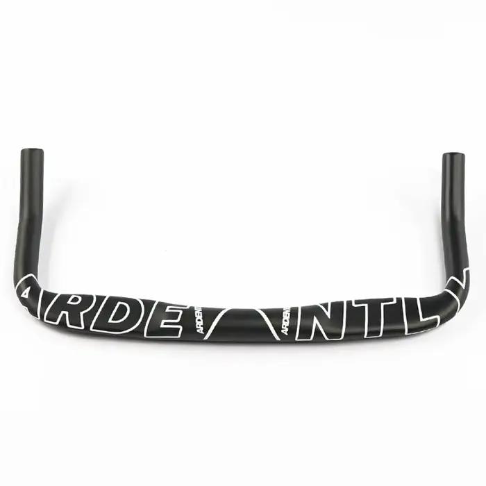 Aramment fixe engrenage course vélo de route TT guidon 31.8mm noir en alliage d'aluminium vélo Bullh