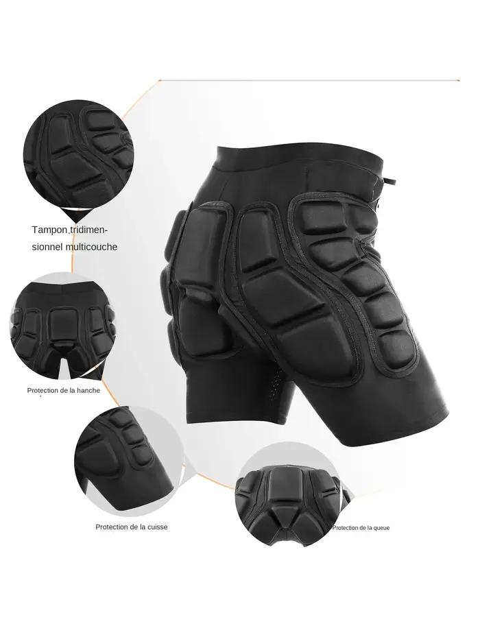 Short de compression AVIVOR avec protection 3D pour hanches et fesses rembourrées pour snowboard et ski sécurité confortabilité adapté à la morphologie