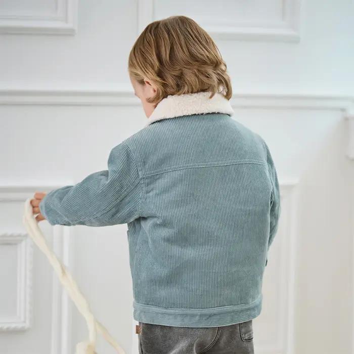 Dave Bella garçons coton manteau hiver salopette pour enfants bébé épaissir peluche veste manches lo