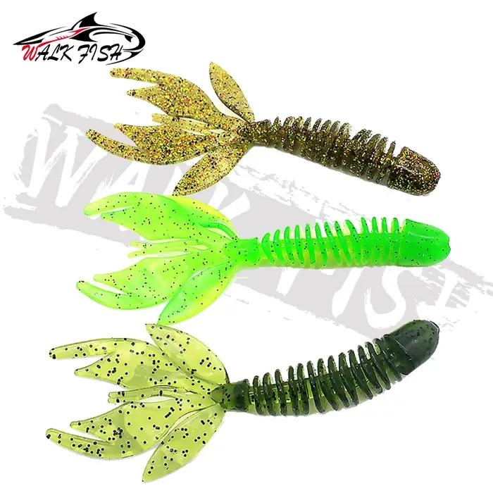 WALK FISH Bass Catch 80mm 120mm pêche leurre souple gabarit Wobblers Swimbait appâts en Silicone cre