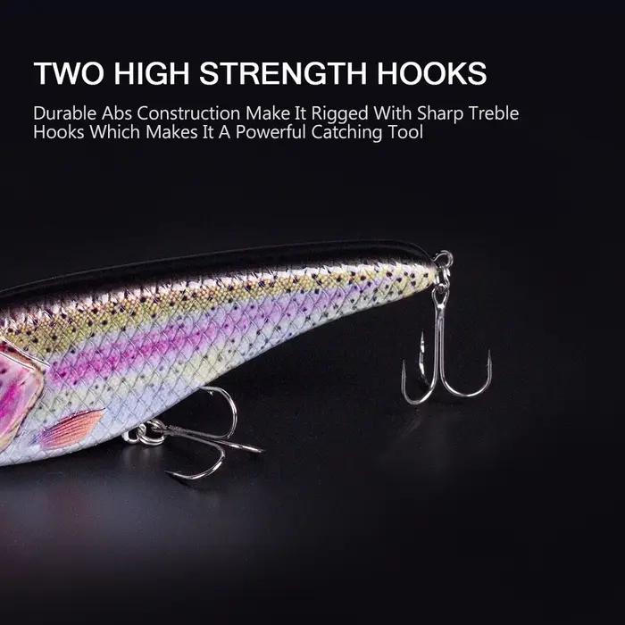 Leurre de pêche Hanlin Glide Jerkbait 75/90/120/150 mm – Leurre dur populaire pour brochet, crankbai