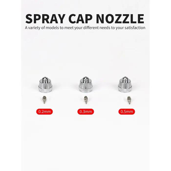 Buse de rechange pour aérographe, 0.2/0.3/0.5mm, pour modèle de odorpulvérisateur, accessoires d'ent