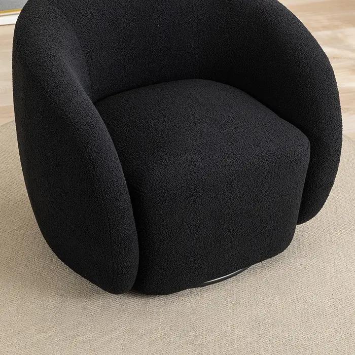 SEYNAR-Ensemble de 2 fauteuils d'accent à percussion résistants à 360 en velours, chaise d'appoint r