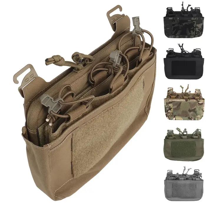 Tactique DOPE rabat avant g-crochet Double pile abdominale Fanny Pack Triple Magazine insérer pochet