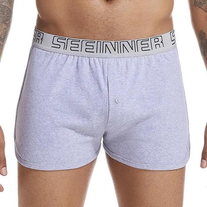Sous-vêtements en coton respirant pour hommes, shorts Arrow, boxers monochromes, Boxer Home Goals, Z