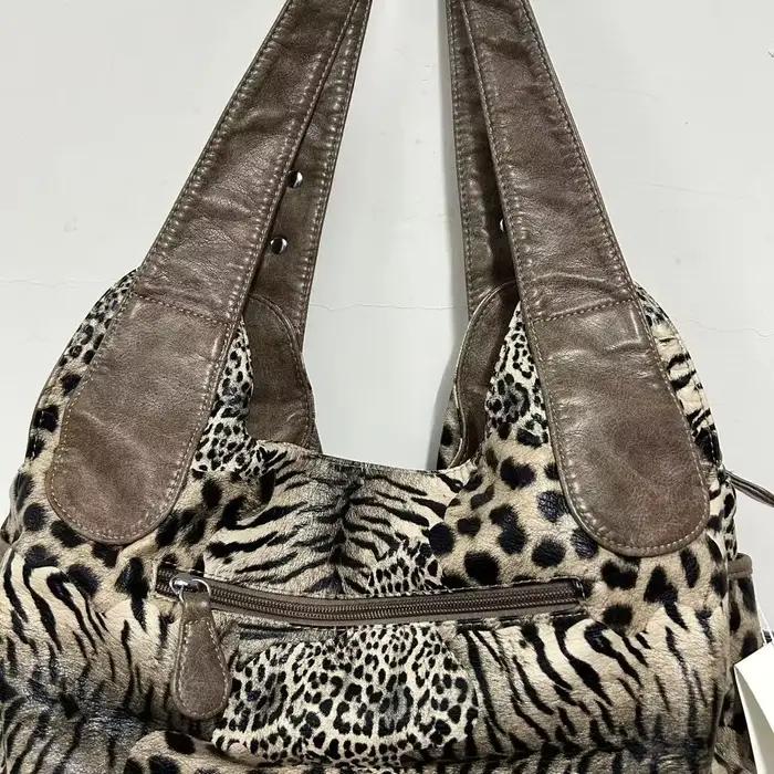 Sac à main pour femme Angel Kiss, grand sac à bandoulière pour femme, imprimé léopard, sac fourre-to