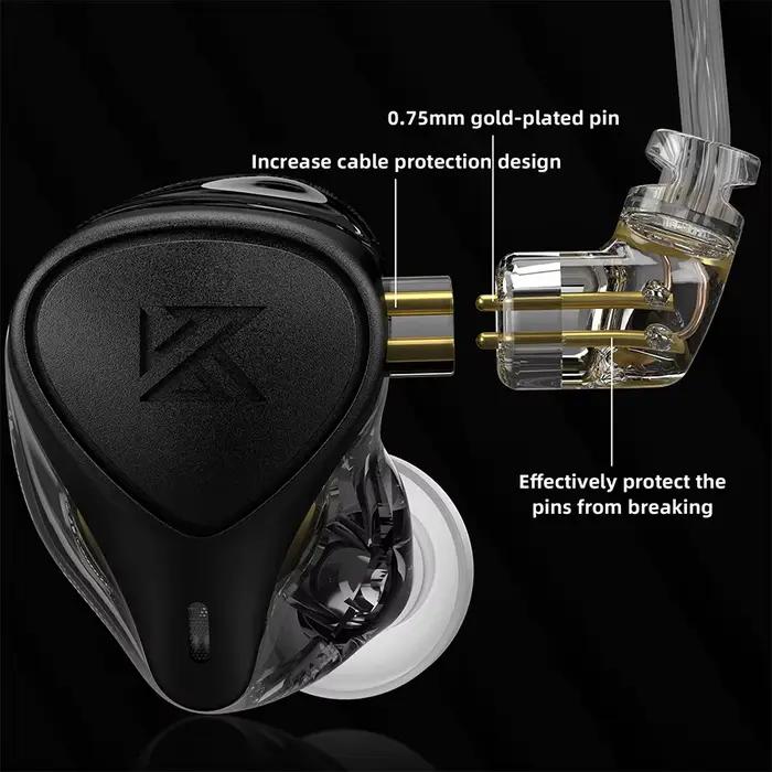 KZ ZEX Pro électrostatique + dynamique + écouteurs intra-auriculaires équilibrés suppression du brui