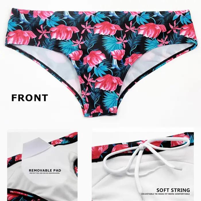 Short de bain homme Datifer 2026 - Imprimé sexy avec coussinets amovibles pour le surf