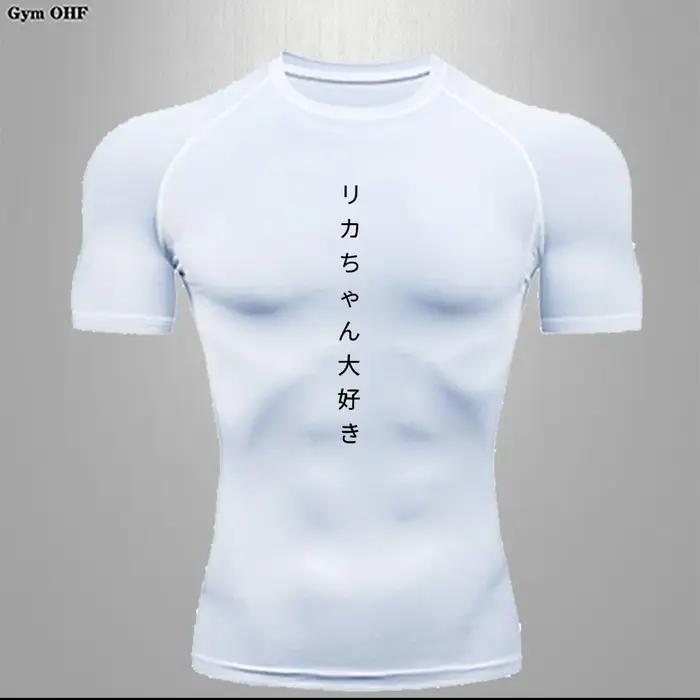 T-shirt sport homme respirant séchage rapide compression Slim Fit pour fitness et entraînement