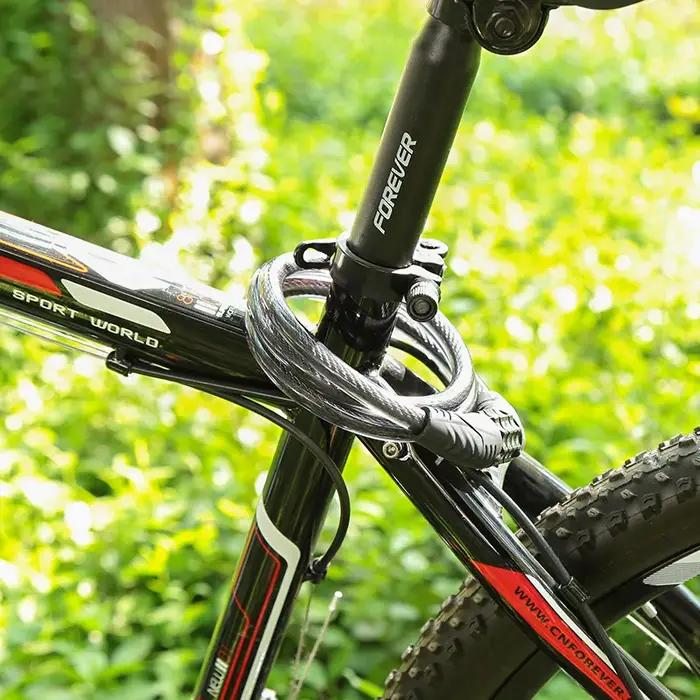 Serrure à chaîne antivol pour vélo à 4 chiffres, Mini Cycle pliable, serrure de sécurité en acier po