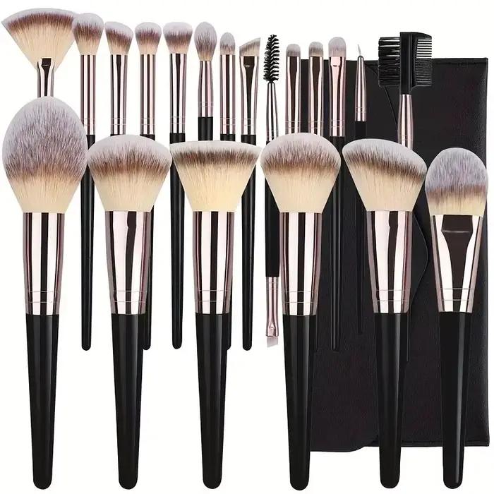 Ensemble de pinceaux de maquillage, 3 à 20 pièces, fond de teint, ombre à paupières, Blush, surligne