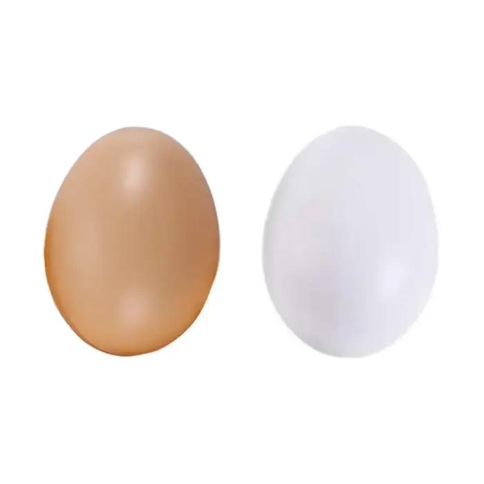 10 pièces/ensemble oeuf poule volaille élevage Simulation faux oeufs artificiels en plastique peintu