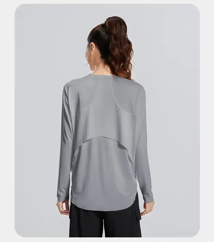 STOUREG – couverture de Yoga, vêtements de sport respirants, chemise de Fitness ample, hauts d'entra