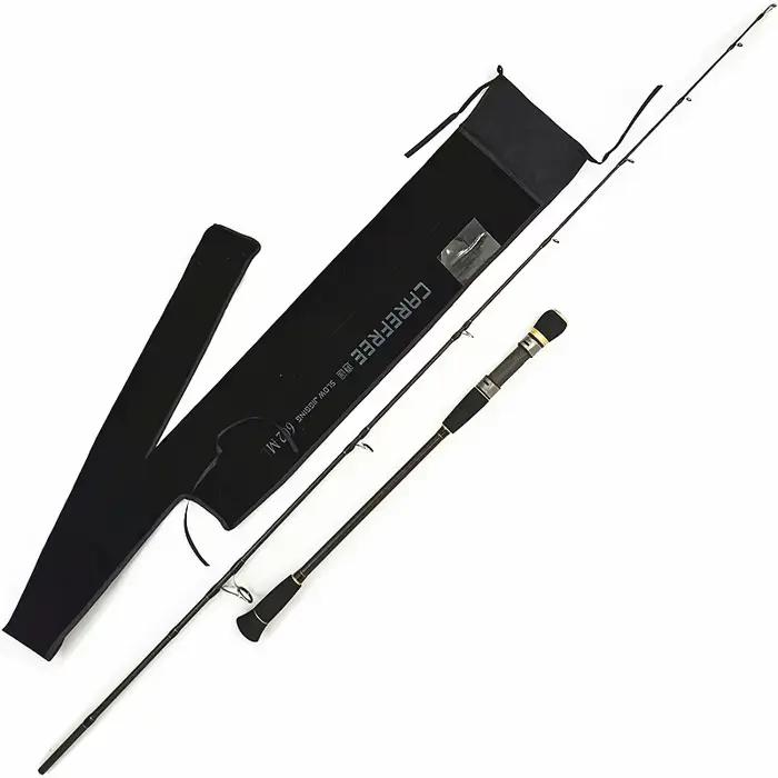 Canne pêche carbone slow jigging 1.68 1.83 1.95m puissance M ML mer spinning pointe creuse
