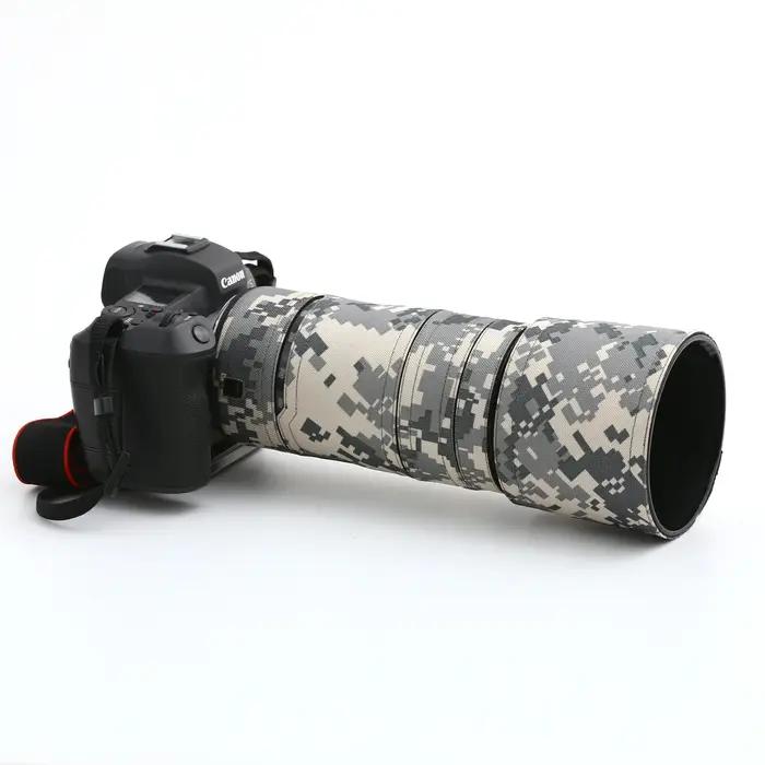 ROLANPRO manteau d'objectif étanche pour Canon RF 100-400mm F5.6-8 IS USM Camouflage housse de pluie