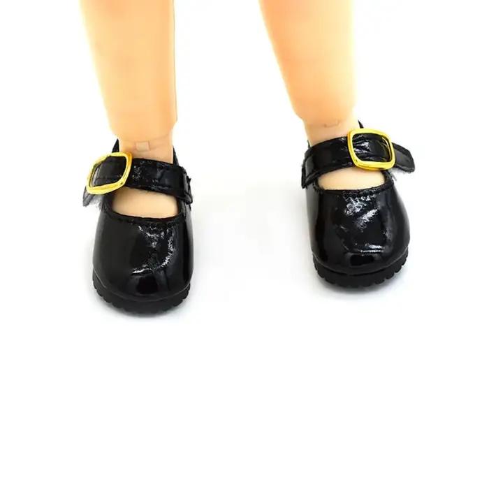 Mini chaussures en cuir au beurre pour enfants, accessoires de princesse, document de bonbons, jouet