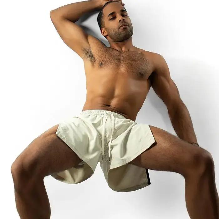 Shorts de sport sexy pour hommes, pantalons de course à pied, sous-vêtements, boxers, tendance, comm