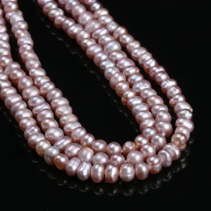 Perles Rondes de Culture d'Eau Douce, AA 36cm, 100% Naturelles, pour Bijoux, Collier, Bracelet, 13 A