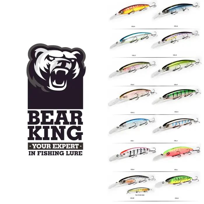 Bearking 130mm 28.6g qualité professionnelle leurres de pêche appât dur plongée 2.5-3m qualité wobbl