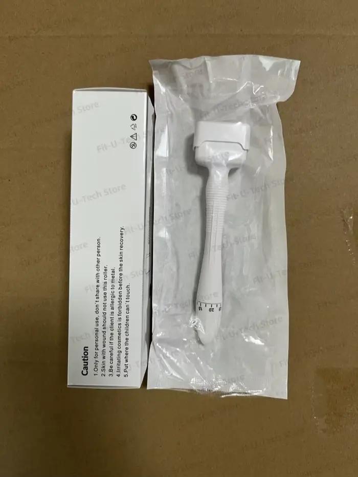 En vente Derma timbre Microneedling visage rouleau masseur réglable titane aiguille longueur soins d