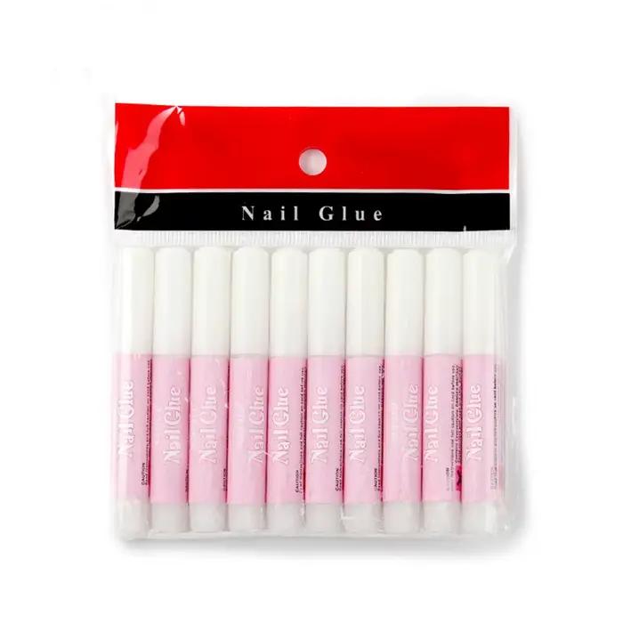 Colle acrylique pour faux ongles, 2g, séchage rapide, pâte Gel collant, décorations de bijoux, colle
