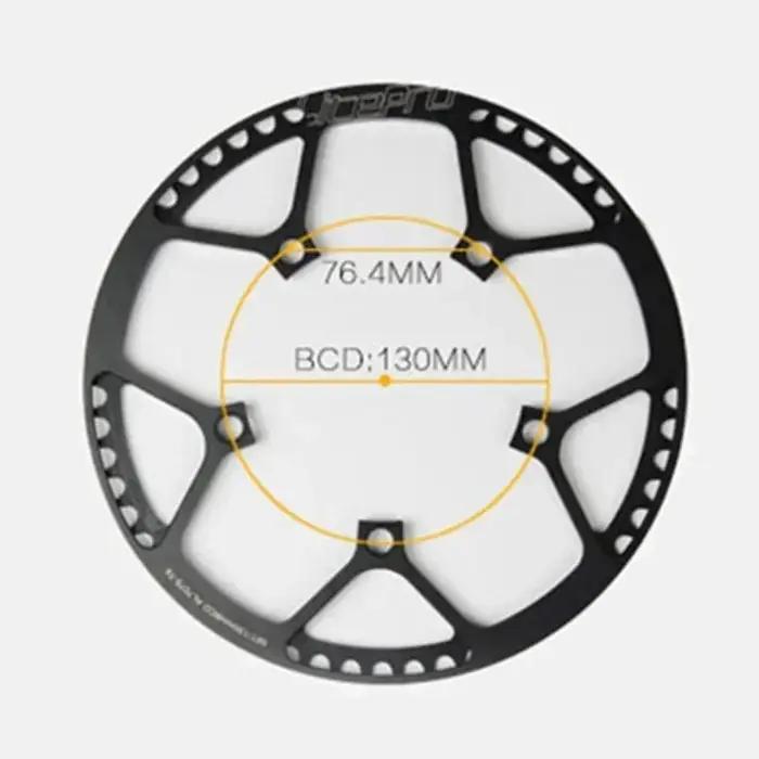 Bielles carrées Litepro pour vélo gravel - Pédalier plateau manivelle 130 BCD 45T à 58T