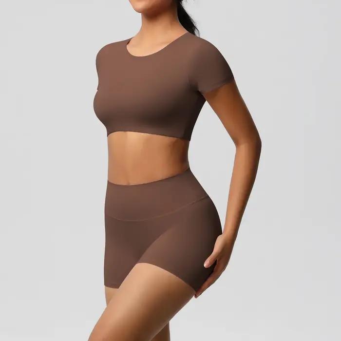 Vêtements de sport d'entraînement 2 pièces pièce femme vêtements actifs sport débardeur femmes gymna