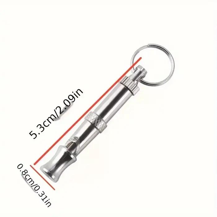 Sifflet pour arrêter d'aboyer pour chien, son réglable, porte-clés, rappel professionnel, animal de