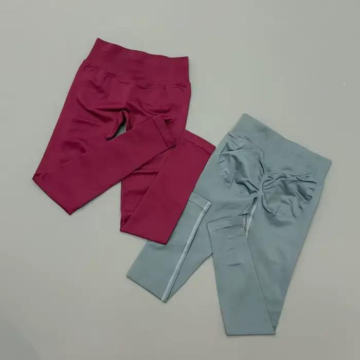 Leggings Histello sans couture pour femmes sportives activité yoga fitness course à pied occasionnellement élégants pour entrainement régulier
