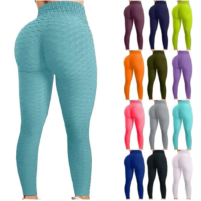 Leggings de Yoga femmes taille haute Push Up - Fitness, course, gym et séchage rapide