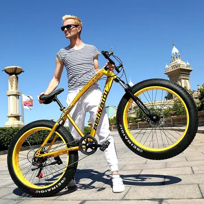 2025 VTT 26 pouces 4.0 gros pneu étudiant vélo à vitesse variable 24 pouces motoneige tout-terrain