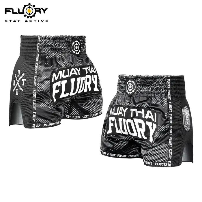 FLUORY MMA combat Muay Thai Shorts Boxer entraînement sport haute qualité Kick Boxing Fitness pantal