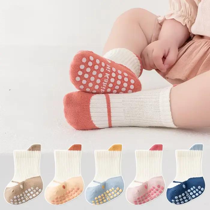 3 paires/lot chaussettes pour enfants pour filles garçons coton doux enfant en bas âge plancher mais