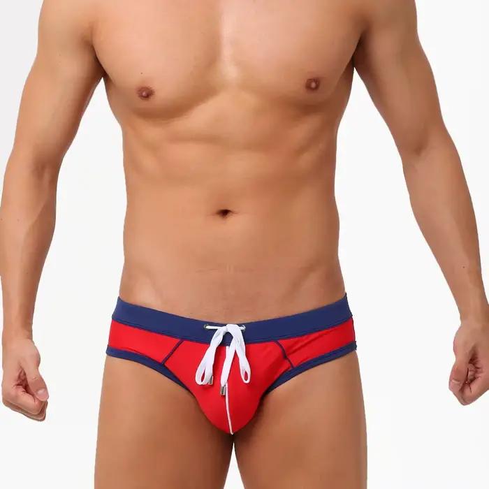 UXH marque maillots de bain pour hommes avec push-up bleu troncs Boxer hi-q Sexy hommes respirant ma