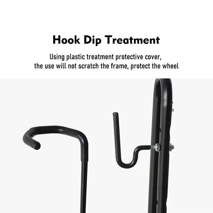 Support de vélo vertical 3 en 1, stationnement au sol de vélo T1, rangement de garage intérieur, sup