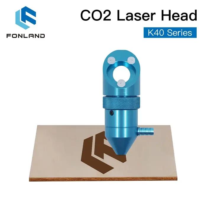 Tête Laser FONLAND CO2 pour Machine de découpe et gravure Laser série K40, diamètre de lentille 12/1