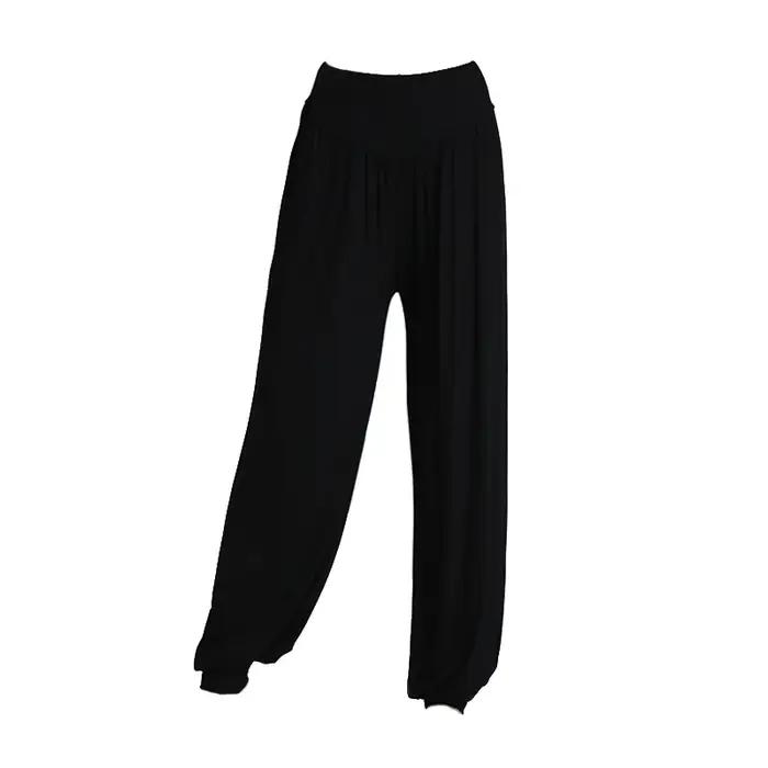 Pantalons de danse pour femmes, pieds amples, justaucorps à jambes larges, pantalons longs pour prat